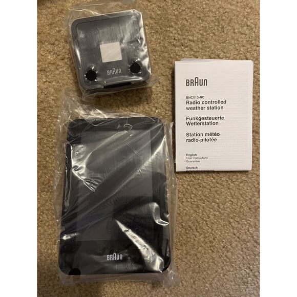Braun Radio Controlled Weather Station, BNC013-RC, With Outdoor Sensor, New - Picture 6 of 6